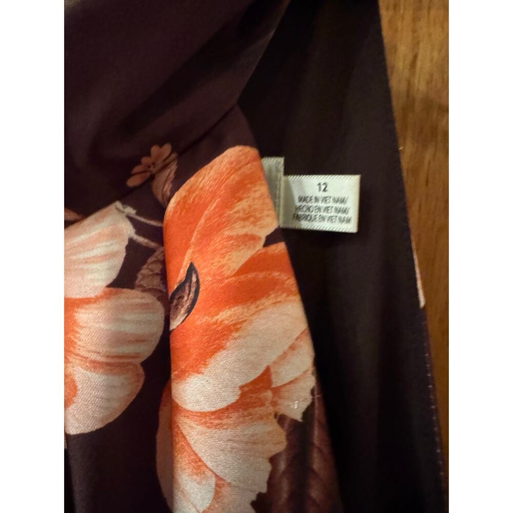 Eliza J Floral Print Sleeveless Midi Dress - Size 12 (see narrative) - Picture 8 of 10